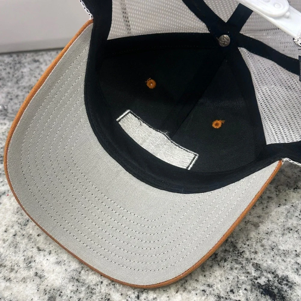 47 Brand Mens OSFA Trucker Hat Burnt Orange Texas Longhorns Snapback Mesh Cap